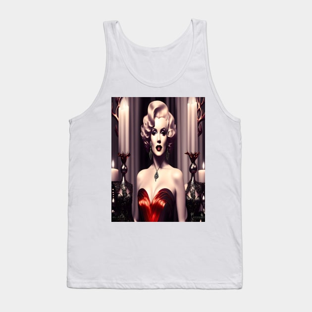 Marilyn Monroe Gothic Candles Tank Top by adorcharm